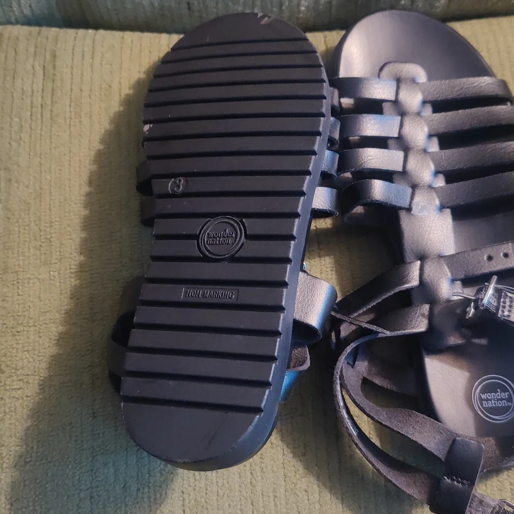 Modern Society‎ Black Strappy Sandals